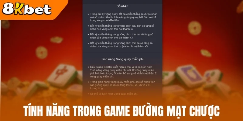 Tính năng trong game Đường Mạt Chược