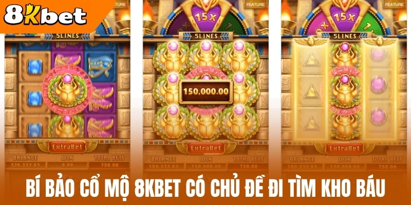 Bí bảo cổ mộ 8kBet có chủ đề đi tìm kho báu