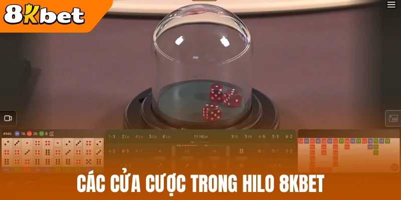 Các cửa cược trong hilo 8kBet 
