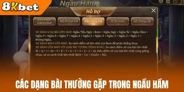 Các dạng bài thường gặp trong ngầu hầm