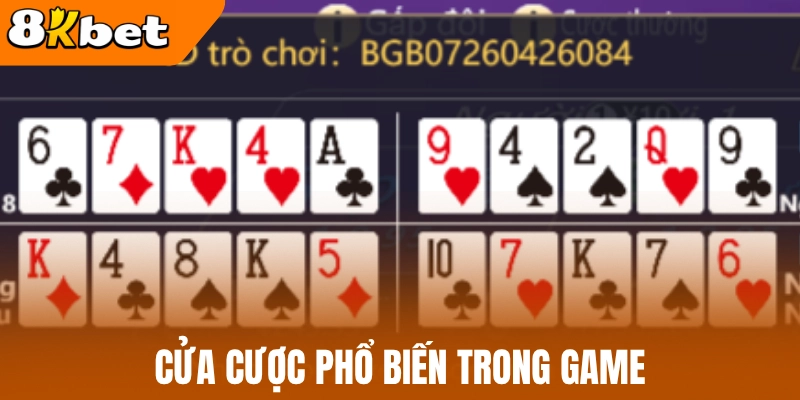 Cửa cược phổ biến trong game