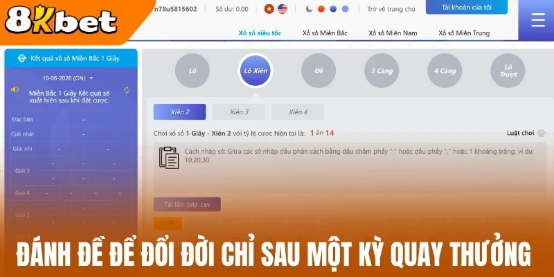 Đánh đề để đổi đời chỉ sau một kỳ quay thưởng