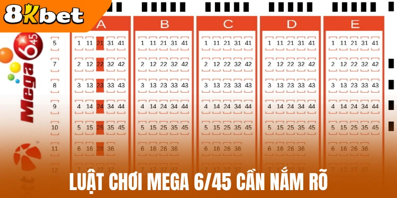 Luật chơi Mega 6/45 cần nắm rõ