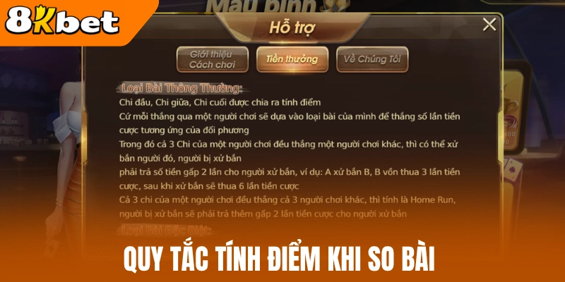Quy tắc tính điểm khi so bài 