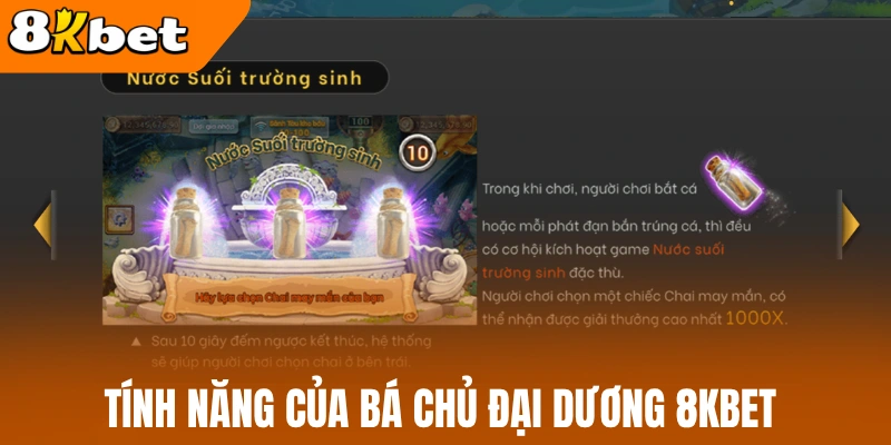 Tính năng của bá chủ đại dương 8kBet 