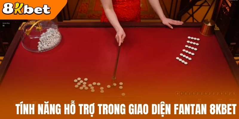 Tính năng hỗ trợ trong giao diện Fantan 8kBet