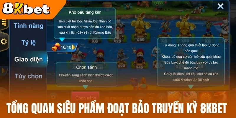 Tổng quan siêu phẩm đoạt bảo truyền kỳ 8kBet 